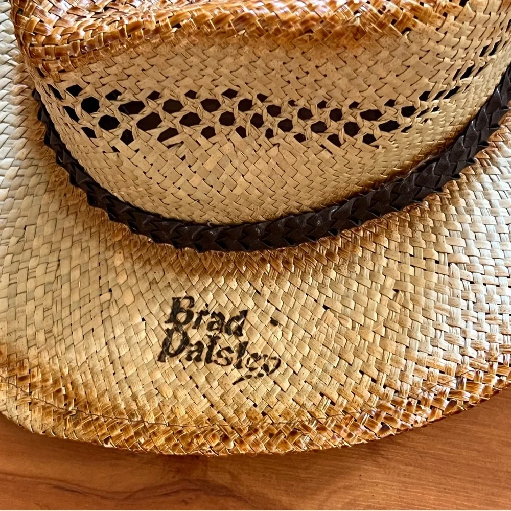 NWT Jacobson Hat Comany Men's Tan Straw Cowboy Hat “Brad Paisley”